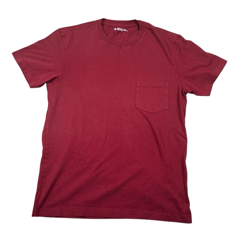 NEW American Giant Men’s Pocket Tee Spiced Red Shirt Short Sleeve USA